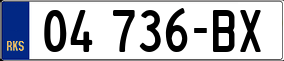 Trailer License Plate